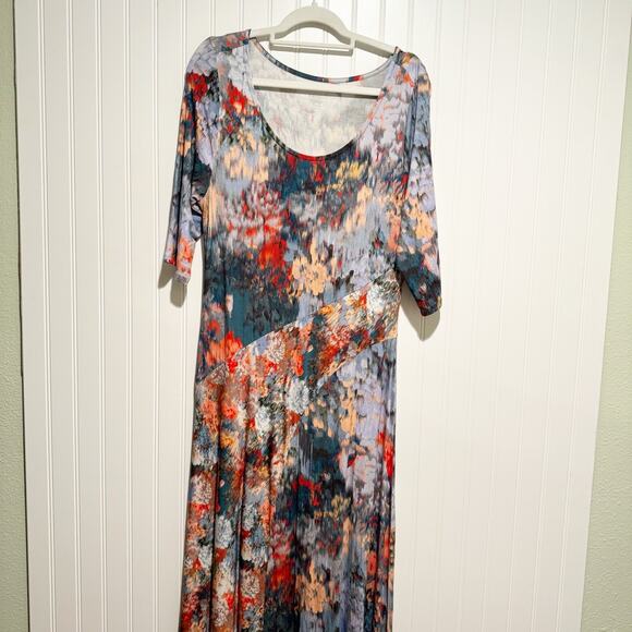 Soft Surroundings Nanette Stretch Jersey Knit Maxi Dress Size Medium - Picture 2 of 7